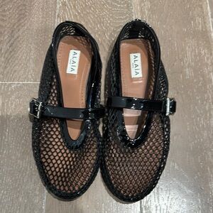 Alaina Black Mesh Women's Shoes size 37.5